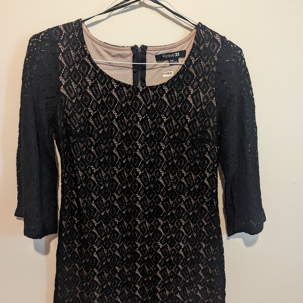 Black lace dress